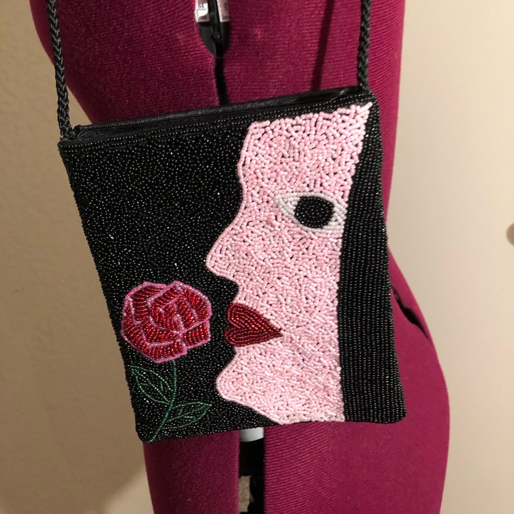 Woman’s beaded purse.